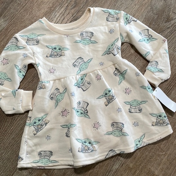 Star Wars Dresses Nwt Toddler Girls Star Wars Grogu Baby Yoda Dress 8m Poshmark